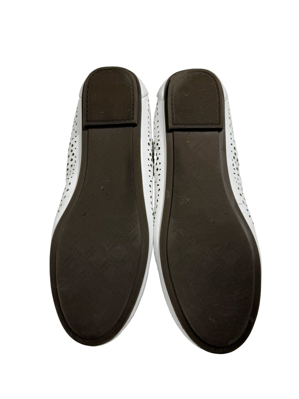 Vionic Robyn White Leather Perforated Ballet Flats Womens Sz 9 Orthotic Shoes - Picture 10 of 11